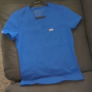 FIGS Vibrant Blue Medical Scrub Top